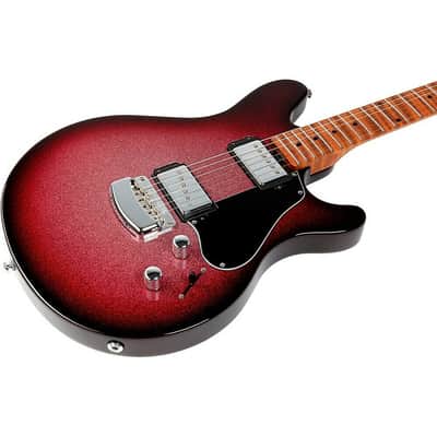 Ernie Ball Music Man Valentine Electric Guitar, Maroon Sparkle Burst - NEW! image 4