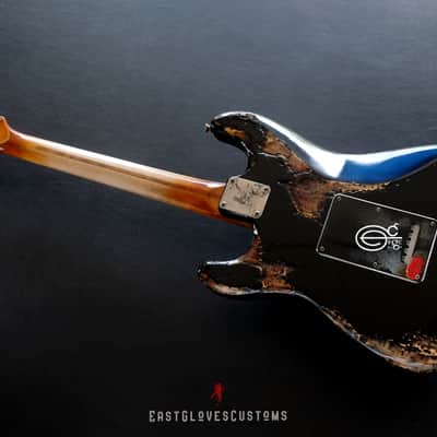 Fender Stratocaster HSS Deluxe Series Sunburst Heavy Aged Relic by East Gloves Customs image 7