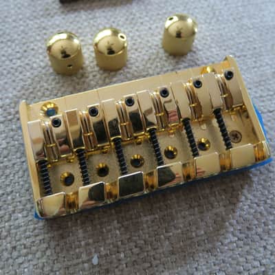 Gold Ibanez Bass Parts - 6 String - Hipshot USA Tuners - Bridge image 2