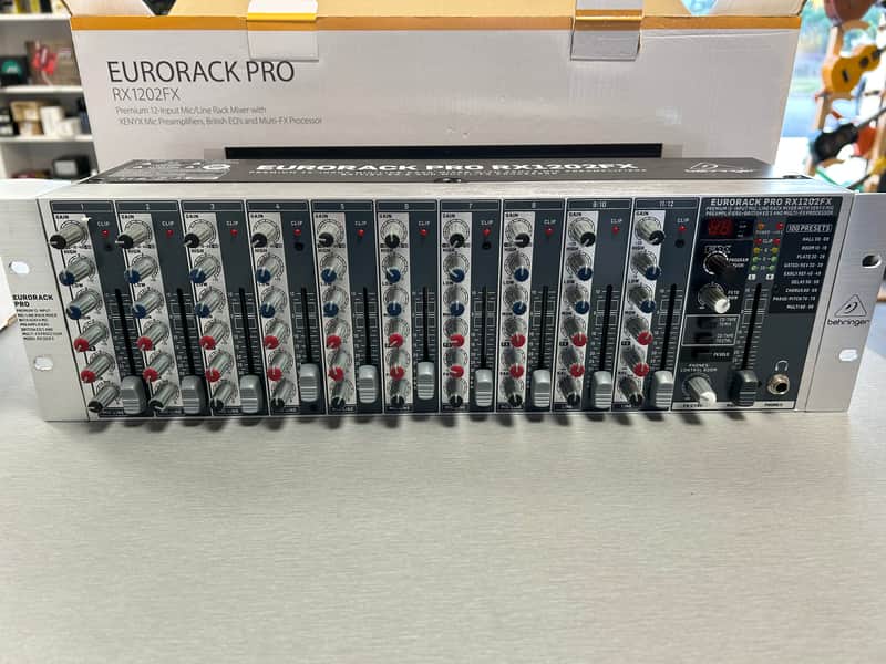 Behringer Eurorack Pro RX1202FX 12-Input Rack Mixer with Effects