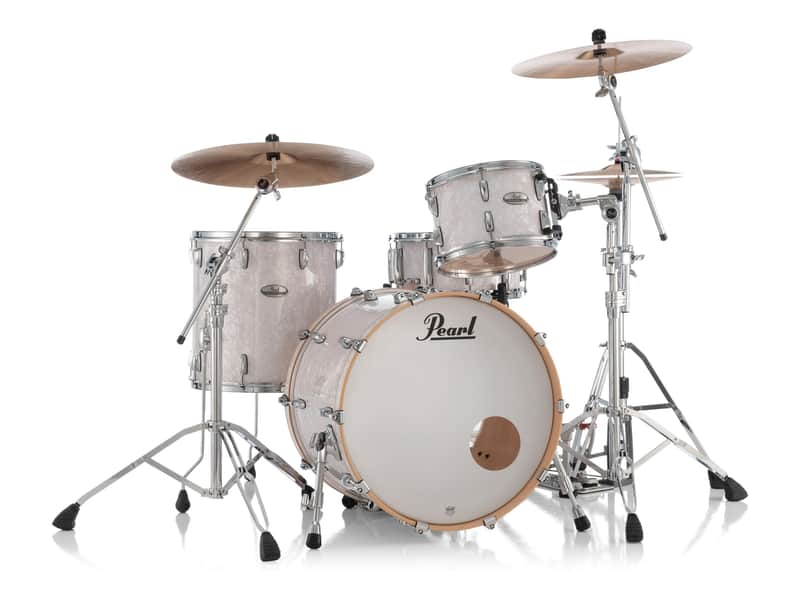 Pearl PMX Professional Series 3-Piece Drum Shell Pack (22x16, 16x16, 12x8) White Marine Pearl image 1