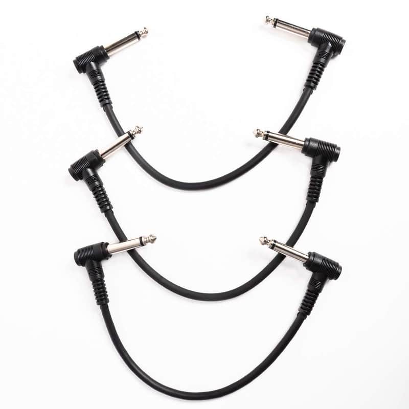 6 Inch Guitar Patch Cable Black 3-Pack Guitar Effect Pedal Cables | Pedal Patch Cables | Guitar Effect Patch Cables | Patch Cables Guitar | Guitar Patch Cables | Guitar Cables Pedal image 1