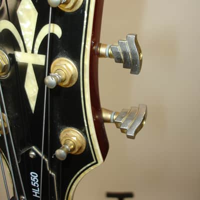 Hagstrom HL550 Hollow-Body Jazz Electric Guitar, Matte Natural Mahogany w/ Case HL-550 image 13