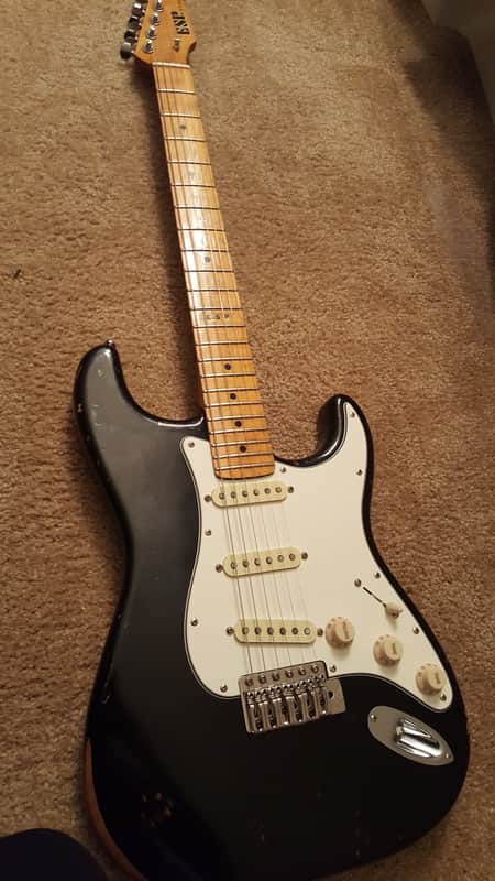 ESP Vintage Plus Relic 美品 ギグバッグ付 ESP Vintage Plus 2012 Black Relic | Reverb Sweden