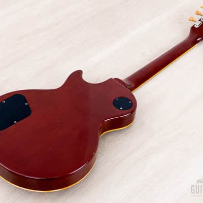 1980 Tokai Reborn Old Love Rock LS120 Original Burst w/ Lifton-Style Case, Double Cream DiMarzio PAF image 13