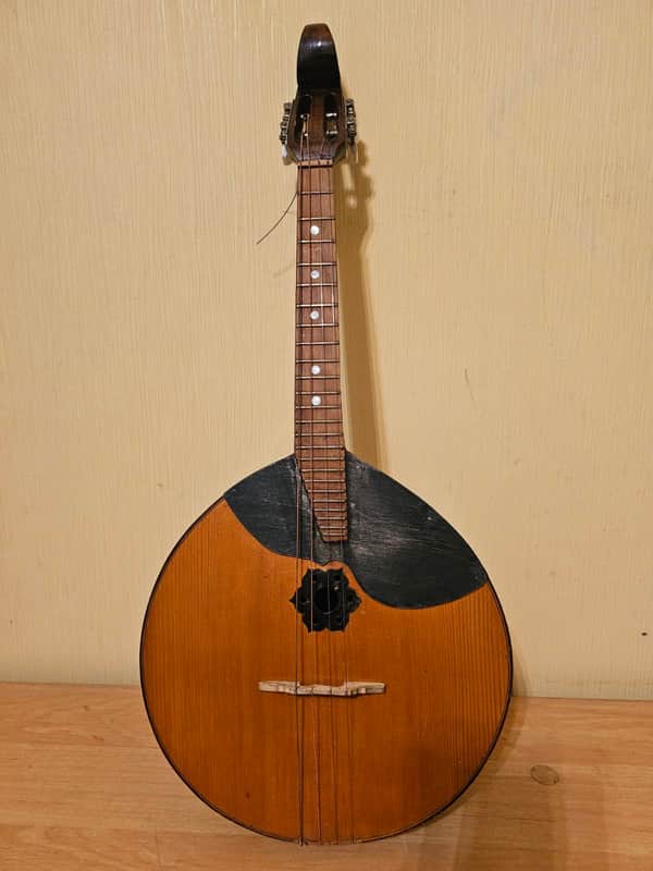 Domra Prima USSR Soviet Folk Musical Instrument Domra Prima Folk Musical Instrument 4 strings Russian Moscow factory Vintage Vintage image 1