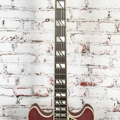 D'Angelico - Deluxe Mini DC - Semi-Hollow Electric Guitar - Satin Trans Wine - w/ Hardshell Case - x0145 image 3