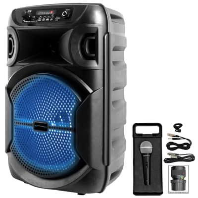 Technical Pro Rechargeable 8" LED Karaoke Machine System w/Bluetooth+Microphone image 12