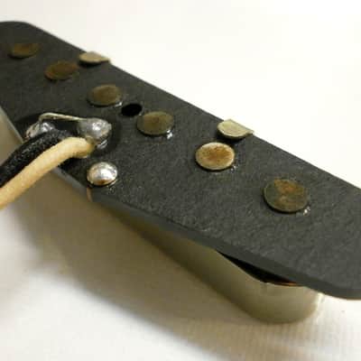Telecaster NECK  Pickup AGED RELIC Gold Foil Raw Cover Fits Tele Vintage Fender Q Squire Hand Wound image 7