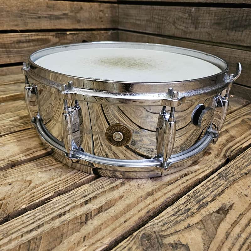 Snare Drum 14" Gretsch Vintage Chrome On Brass 1960s USED! RK66G170626 image 1