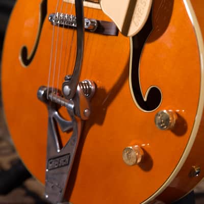 Gretsch G6120T Nashville  Orange 2006 owned by Chris Shiflett image 5