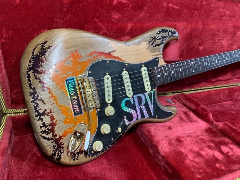 SRV Number One #1 Relic Strat Replica - Custom Licensed & Hand-crafted w/ FREE Gator Hard Case image 1