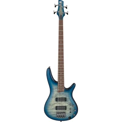 Ibanez Standard SR400EQM-SCB Stained Cosmic Blue Starburst - 4-String Electric Bass image 1