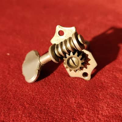 Vintage '20s/'30s Grover Open Back 3+3 Sta-Tite Tuning Machine Heads Nickel image 2