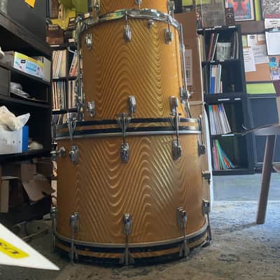 Ludwig Standard Gold Astro Drum Kit 4 Piece 1971 image 25
