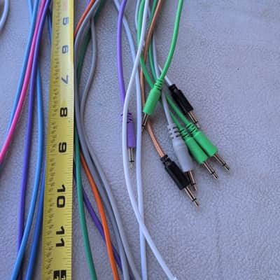 30+ Eurorack Patch Cable Bundle - Black, White, Green, Red, Blue, Yellow, Purple, etc - Hosa, Tiptop, Modbap, and other various makers image 16