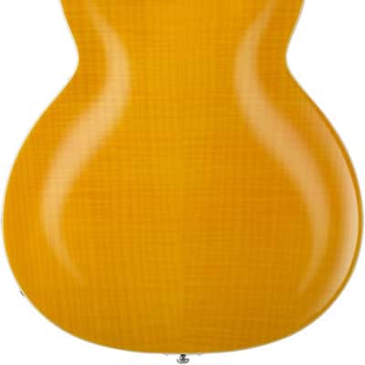 Hagstrom HSSUVIK57 Electric Guitar, Super Viking, Dandy Dandelion Flame image 4