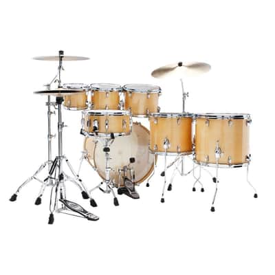 TAMA Superstar Classic 7-Piece Shell Pack with 22" Bass Drum (Gloss Natural Blonde) image 3