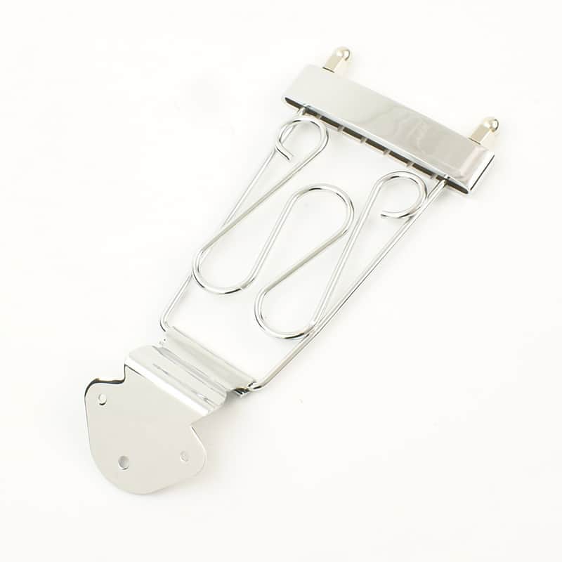 Fency Trapeze Tailpiece For Hollow body Archtop Jazz Guitar ,Chrome image 1