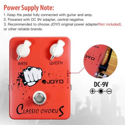 JOYO Classic Chorus Effect Pedal True Bypass Mini Pedal For Electric Guitar image 4