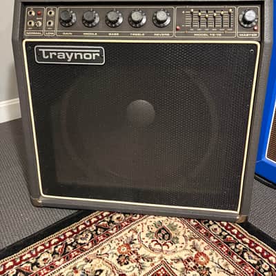 Traynor TS-75 Solid State Electric Guitar Combo Amplifier Early 80's - Black-Grey image 2