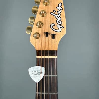1992 Godin Acousticaster Deluxe Natural TOP ZUSTAND inkl. Koffer Case image 4
