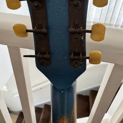 Hofner Colorama 1958-1959 - Two tone silver/blue colour image 9