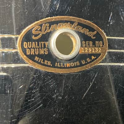 Slingerland - 1960s 6.5x14" Chrome over Brass Radio King – No. 142,  Niles Badge image 2