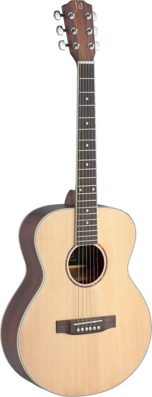 JN Guitars Asyla Series Mini Auditorium Travel Guitar w/ Solid Spruce Top image 1