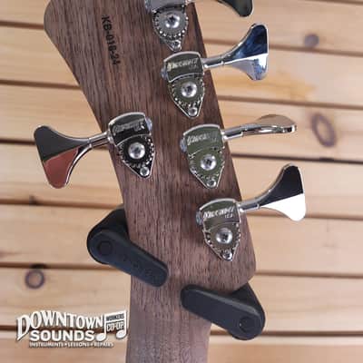 Jones'n Guitars "The Knob" KB 5-String Bass with Access Soft Shell Case - Chambered Walnut, 8lbs 8oz image 11