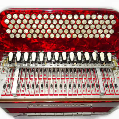 Perfect Excelsior 120 Bass Button Accordion, made in Italy, C System, Double Cassotto, 2538, includes Straps and Hard Case, Professional Accordian! image 15