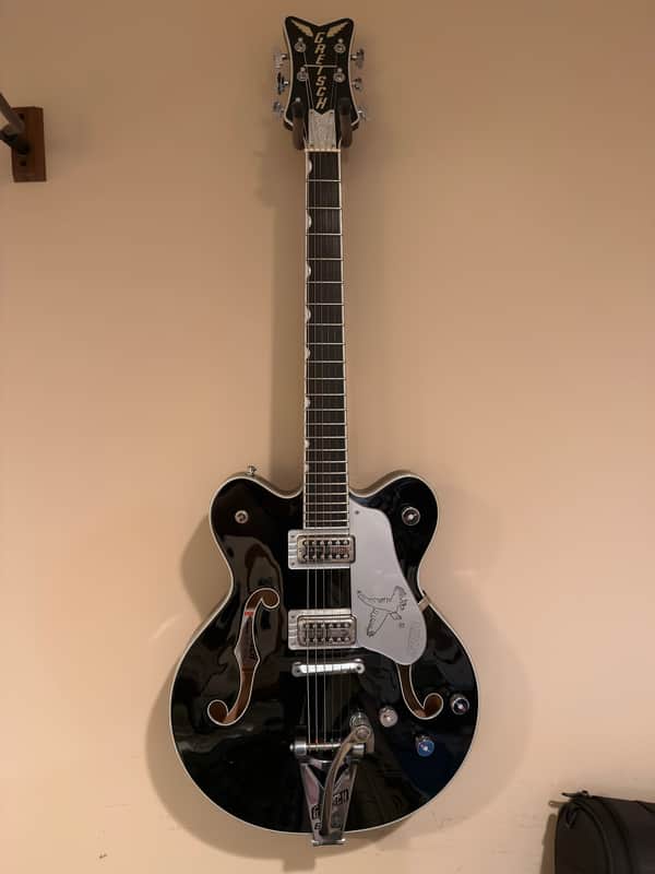 Gretsch G6139-CBDCSL Silver Falcon Double Cutaway Center Block 2016 Black image 1