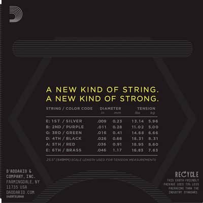 NYXL0946 09/46 Super Light Top / Regular Bottom D'Addario image 8