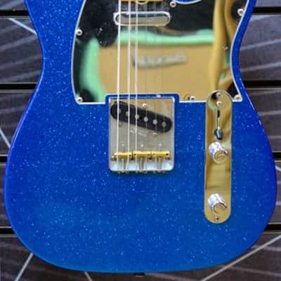 Fender Artist J Mascis Telecaster Bottle Rocket Blue Flake Electric Guitar Deluxe Gig Bag image 6