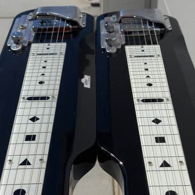 Gretsch 6148-L Console Double Neck Steel Guitar 1952 era - Black laquer image 7