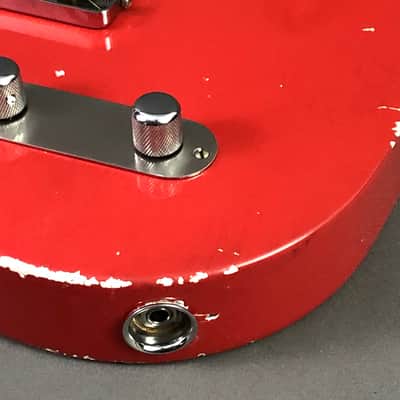 LEFTY! Vintage Boutique Custom Relic TL51 Nocaster Fiesta Red Nitro Lacquer Tele Guitar 1/4 Sawn Made in USA Klein Pickup 7 lb HSC image 17