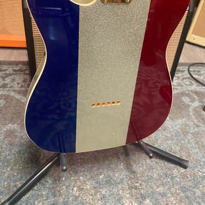 Fender Buck Owens Telecaster 1998 First Run - Red, Silver & Blue Sparkle image 9