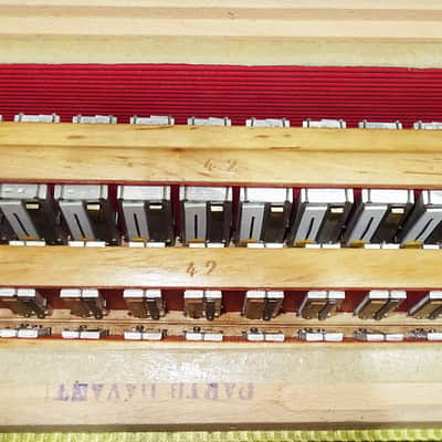 Rare 5 Row Button Accordion Record C System 123 Bass Buttons, made in Italy, New Straps, Original Case 2098, Wonderful Rich sound! image 15