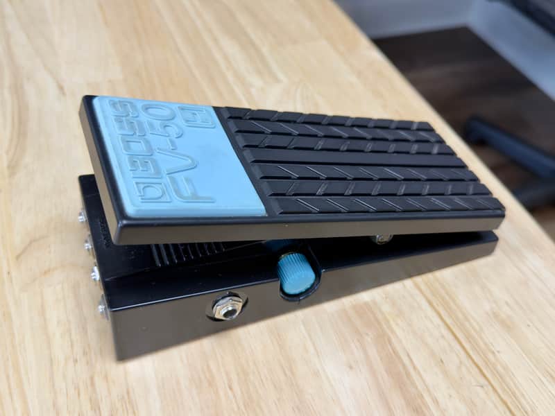 Boss FV-50H High-Impedance Stereo Volume Pedal 1987 - Present Black/Blue image 1