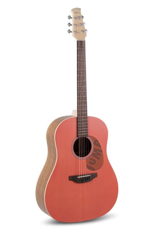 Applause AAS-69-O Applause Jump Series Dreadnought Slope Shoulders Solid European Spruce Top Maple Neck 6-String Acoustic Guitar - Peach image 1