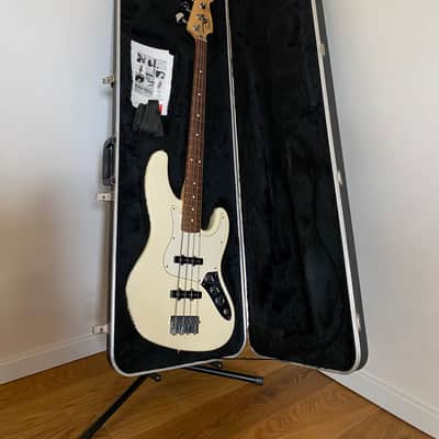 Fender American Jazz Bass USA Olympic White 1989 / Case image 1