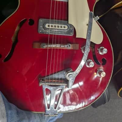 Greco EG-135 Hollowbody Guitar 60s - Cherry Red image 24