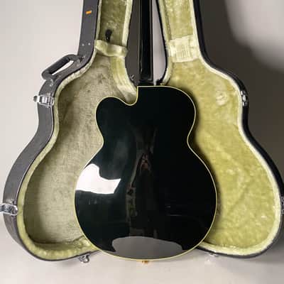 Washburn MIK J-9 VG Black Thinline Hollowbody Guitar w/OHSC image 3