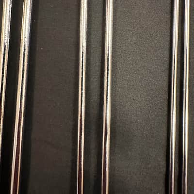 Triangle Beater Set, Homemade, 8 Piece (4 Pairs), 8" Length, w/Handmade Leather Case-EXCELLENT image 8