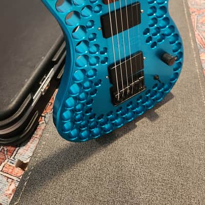Abel Axe Stratocaster Aluminum CNC Body 1994-1996 - Anodized Blue Aluminum image 2