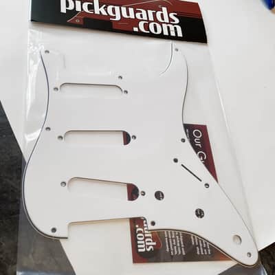 White 3 Ply Stevie Ray Vaughan SRV Stratocaster Pickguard/Backplate Set Made In USA image 5