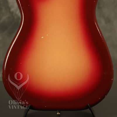 original 1962 Fender Duo-Sonic SLAB BOARD Shaded Sunburst/Maroonburst HANG TAG! image 14