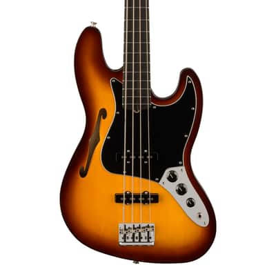 Fender Limited Edition Suona Jazz Bass Thinline - Ebony Fingerboard, Violin Burst image 1