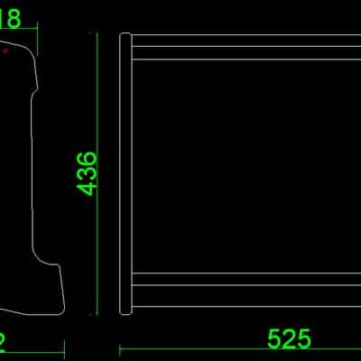 Nutshell 8U STUDIO RACK CASE DUAL ANGLE - Orange image 5