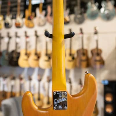 Fender Michael Landau Coma Stratocaster - Coma Red with Vintage-Style Navy Blue Hardshell Case - Demo image 5